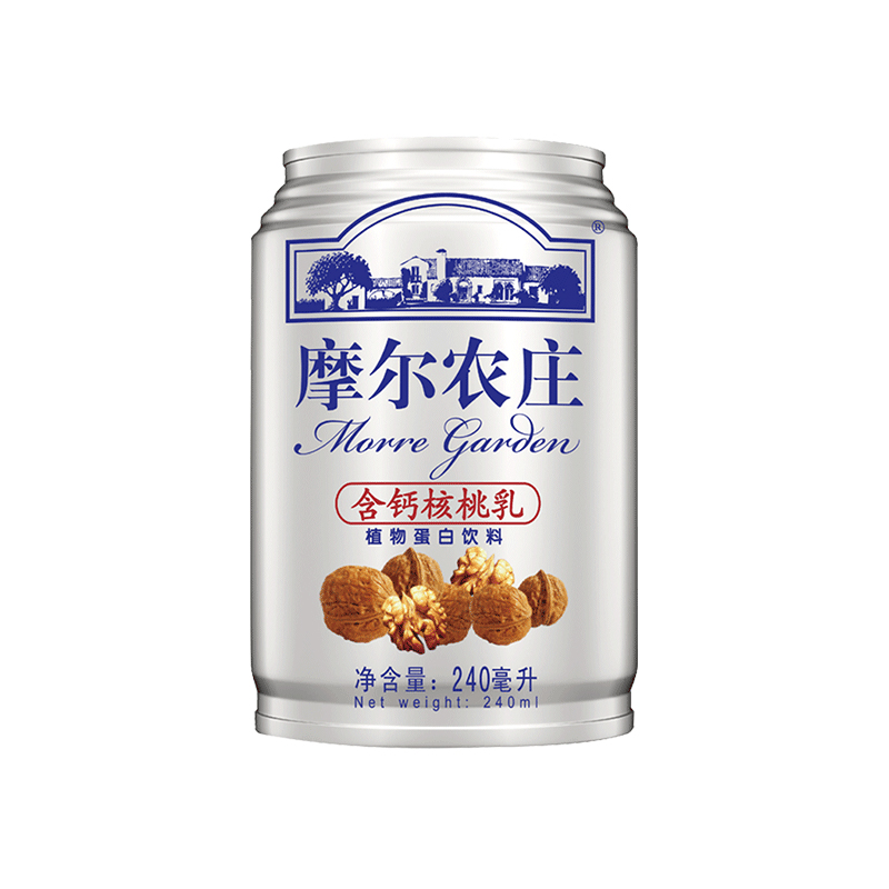 摩爾農莊含鈣核桃乳 240ml*12罐 植物蛋白飲品 禮盒裝 核桃乳制品
